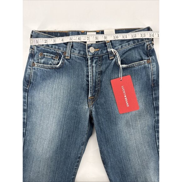 Lucky Brand Size 2/26 Denim Blue Jeans 100% Cotton Boot Flare Mid Rise 827RA40 - Picture 4 of 9